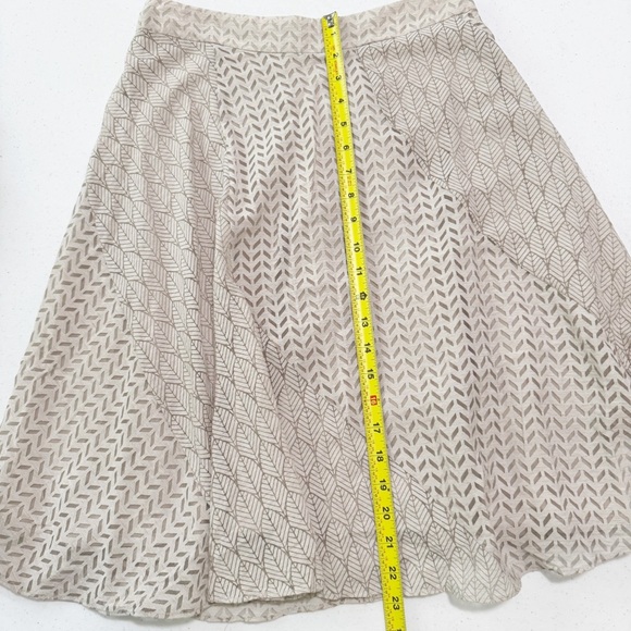 Anthropologie Maeve Thera Linen Blend Leaf Skirt NWT Size 4 - Picture 14 of 15